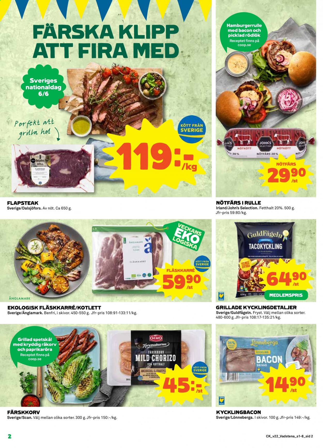 Coop reklamblad - 31/5 2021 - 6/6 2021. Sida 2