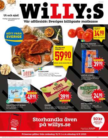 Willys reklamblad - 31/5 2021 - 6/6 2021.