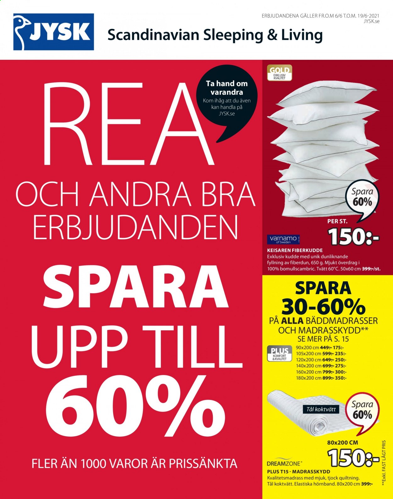 JYSK reklamblad - 6/6 2021 - 19/6 2021. Sida 1