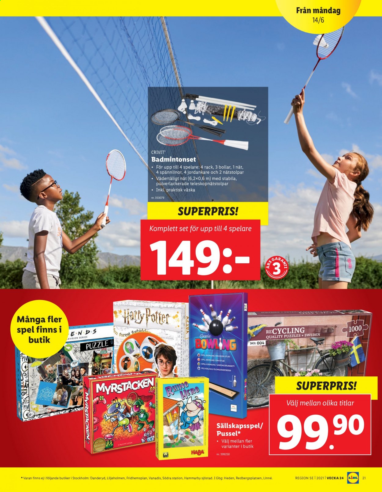 Lidl reklamblad - 14/6 2021 - 20/6 2021. Sida 21