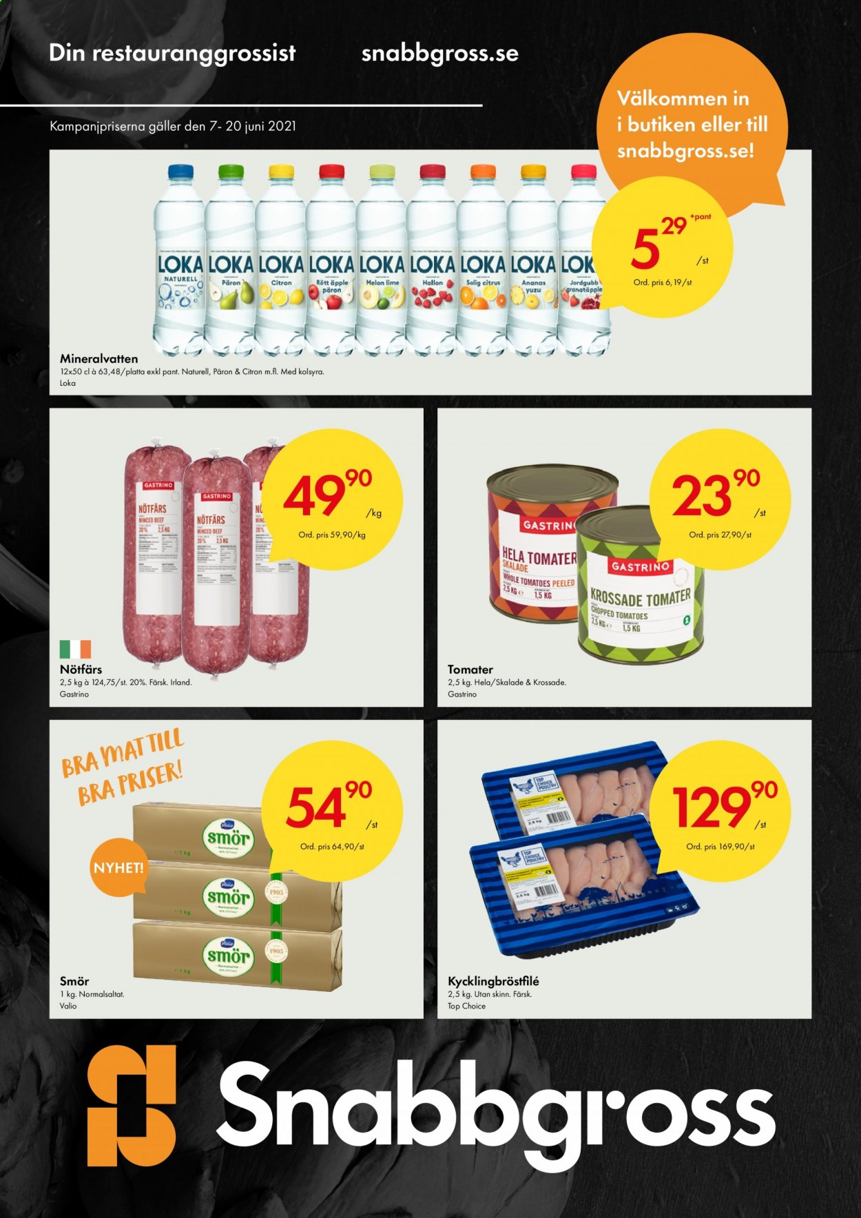 Snabbgross reklamblad - 7/6 2021 - 20/6 2021. Sida 1