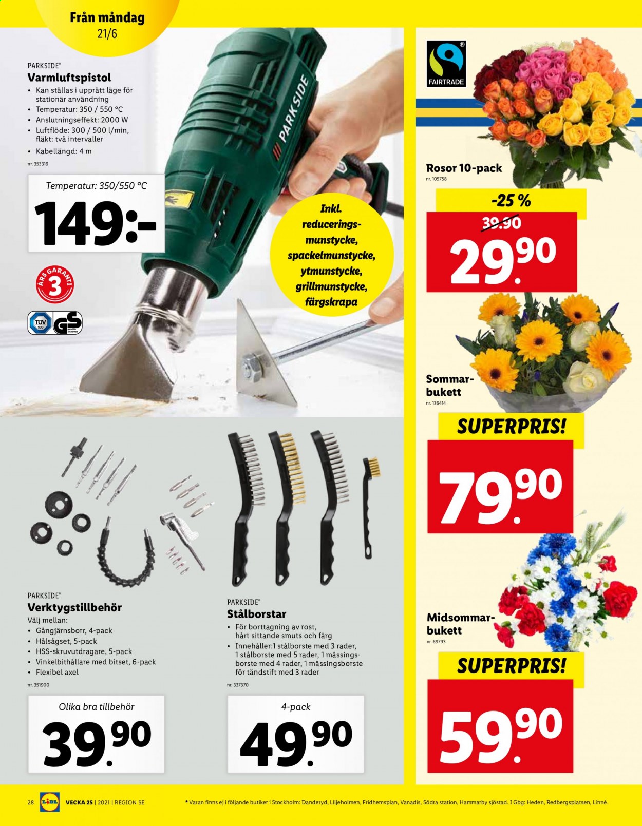 Lidl reklamblad - 21/6 2021 - 27/6 2021. Sida 28