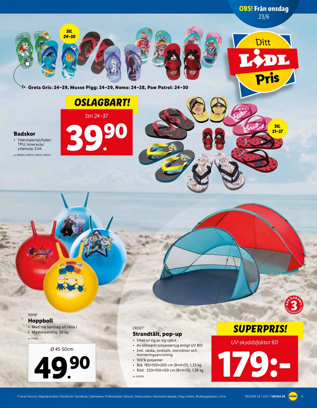 Lidl reklamblad - 21/6 2021 - 27/6 2021. Sida 31