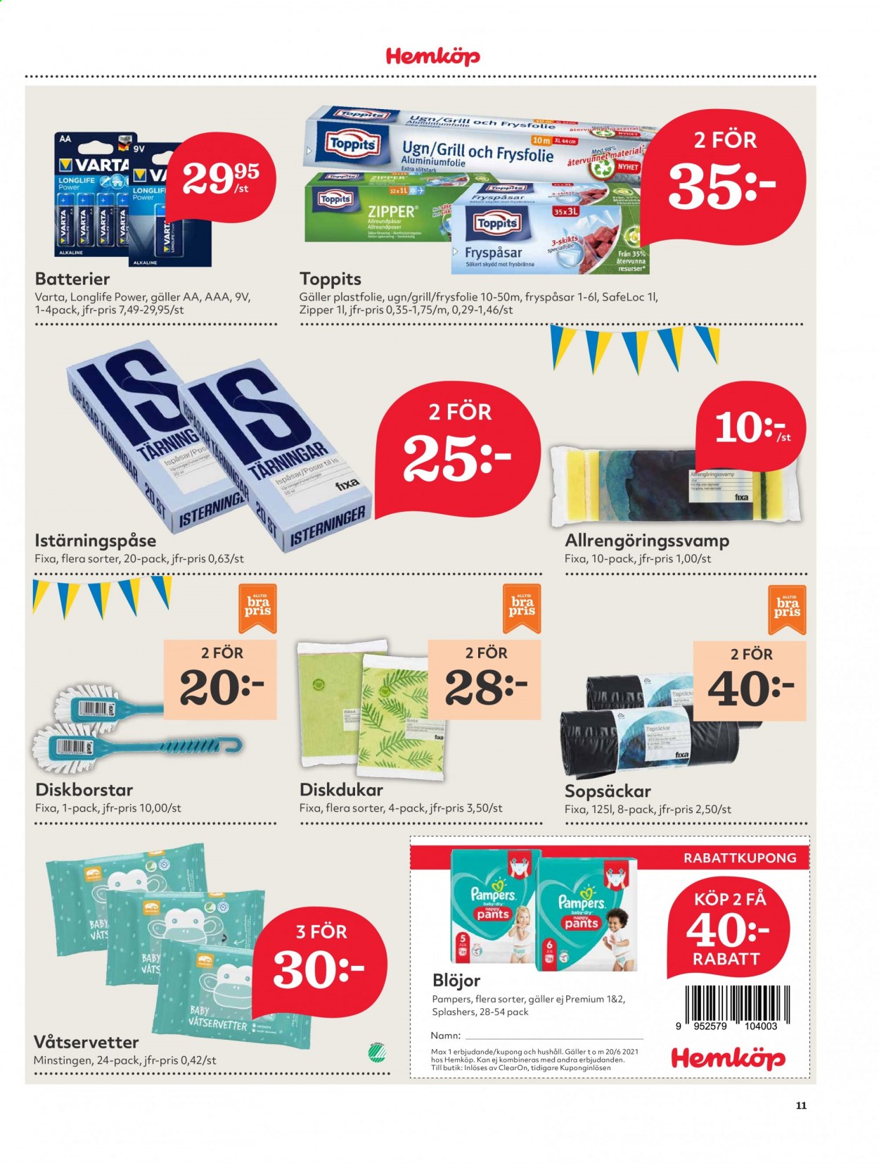 Hemköp reklamblad - 14/6 2021 - 20/6 2021. Sida 11