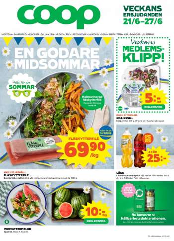 Coop reklamblad - 21/6 2021 - 27/6 2021.
