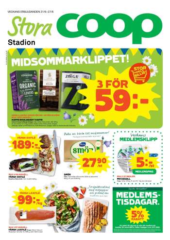 Coop reklamblad - 21/6 2021 - 27/6 2021.