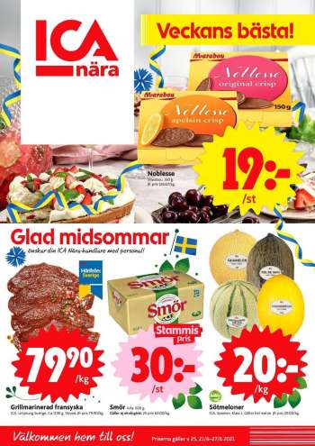 ICA reklamblad - 21/6 2021 - 27/6 2021.