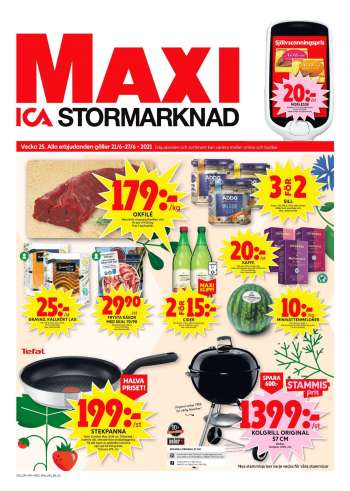 ICA reklamblad - 21/6 2021 - 27/6 2021.