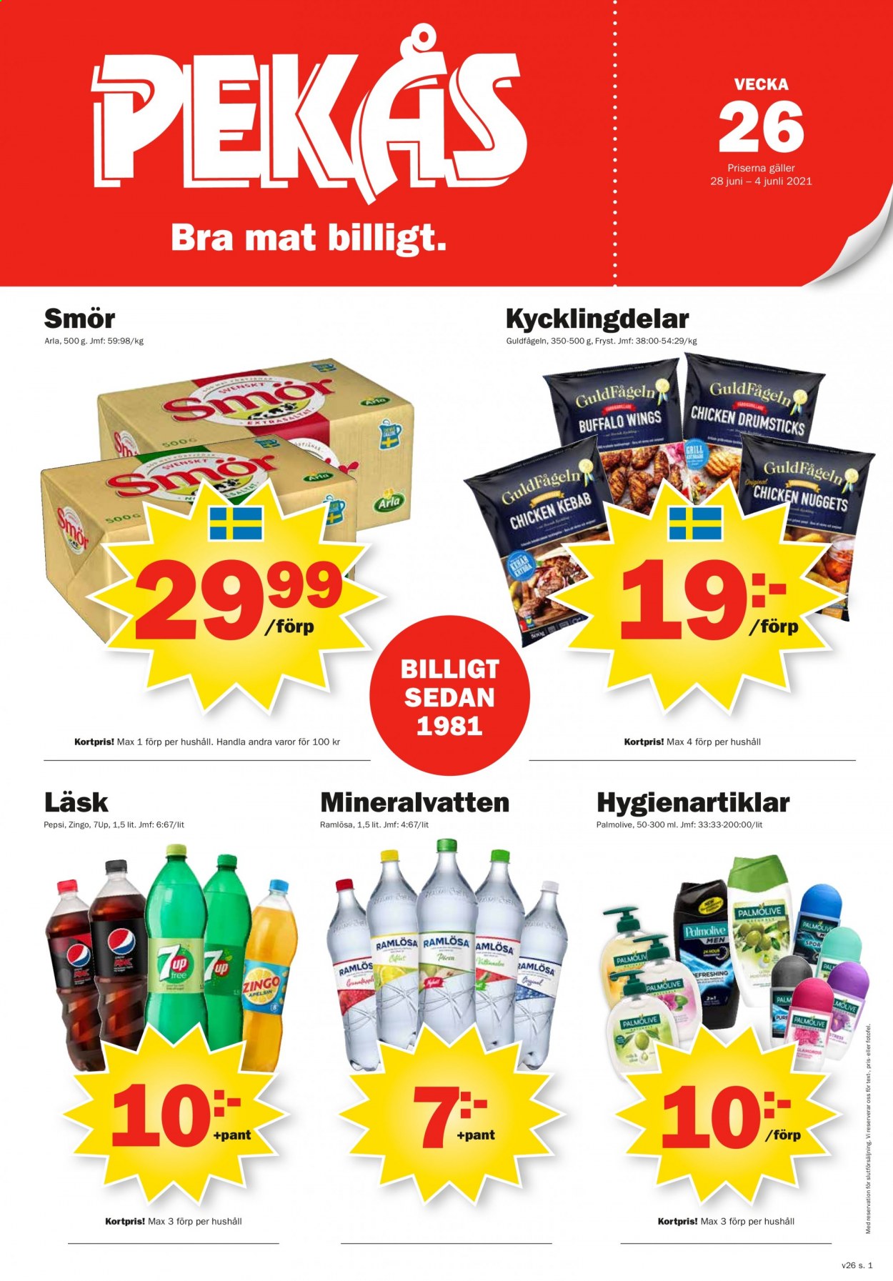 Pekås reklamblad - 28/6 2021 - 4/7 2021. Sida 1