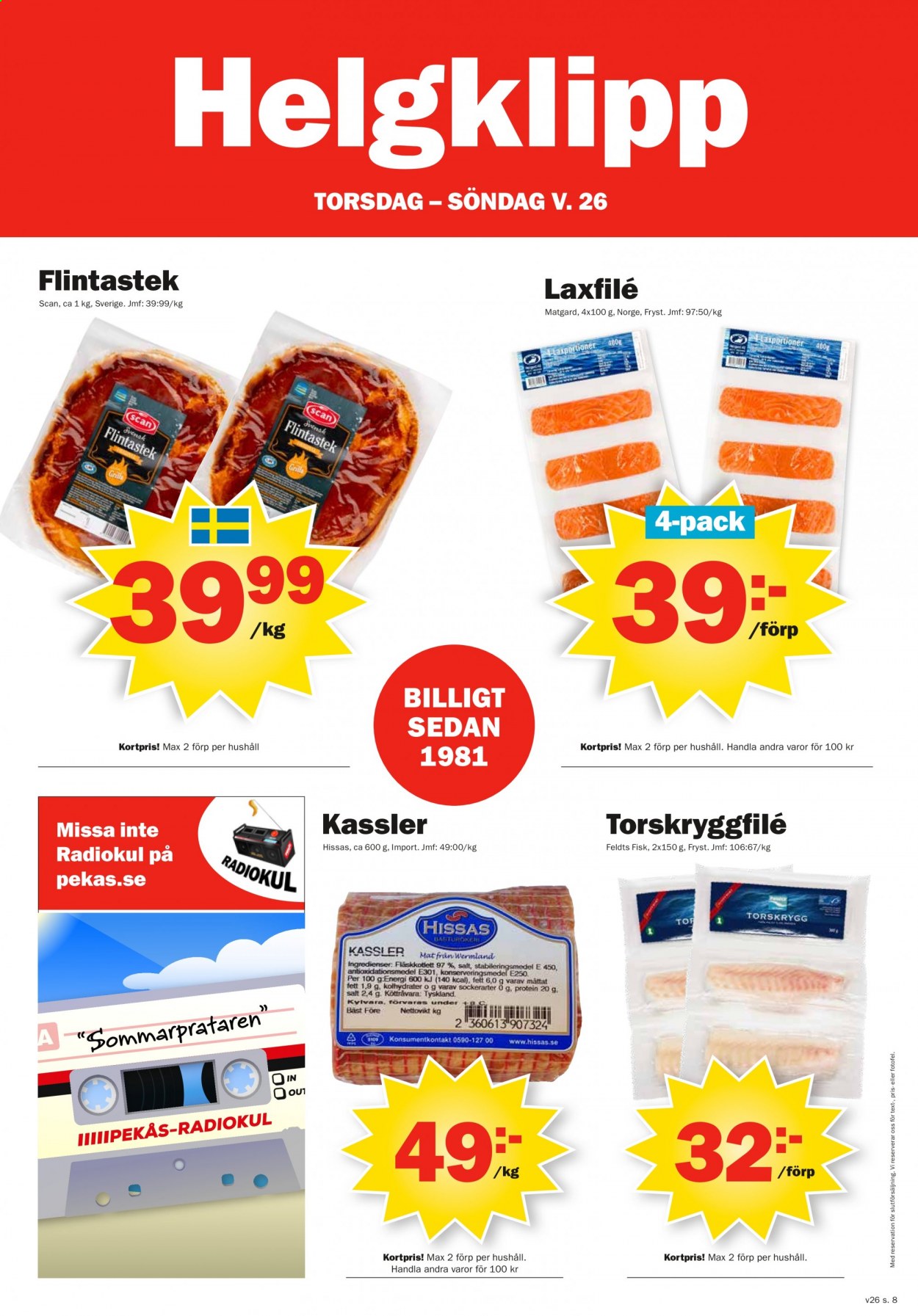 Pekås reklamblad - 28/6 2021 - 4/7 2021. Sida 8