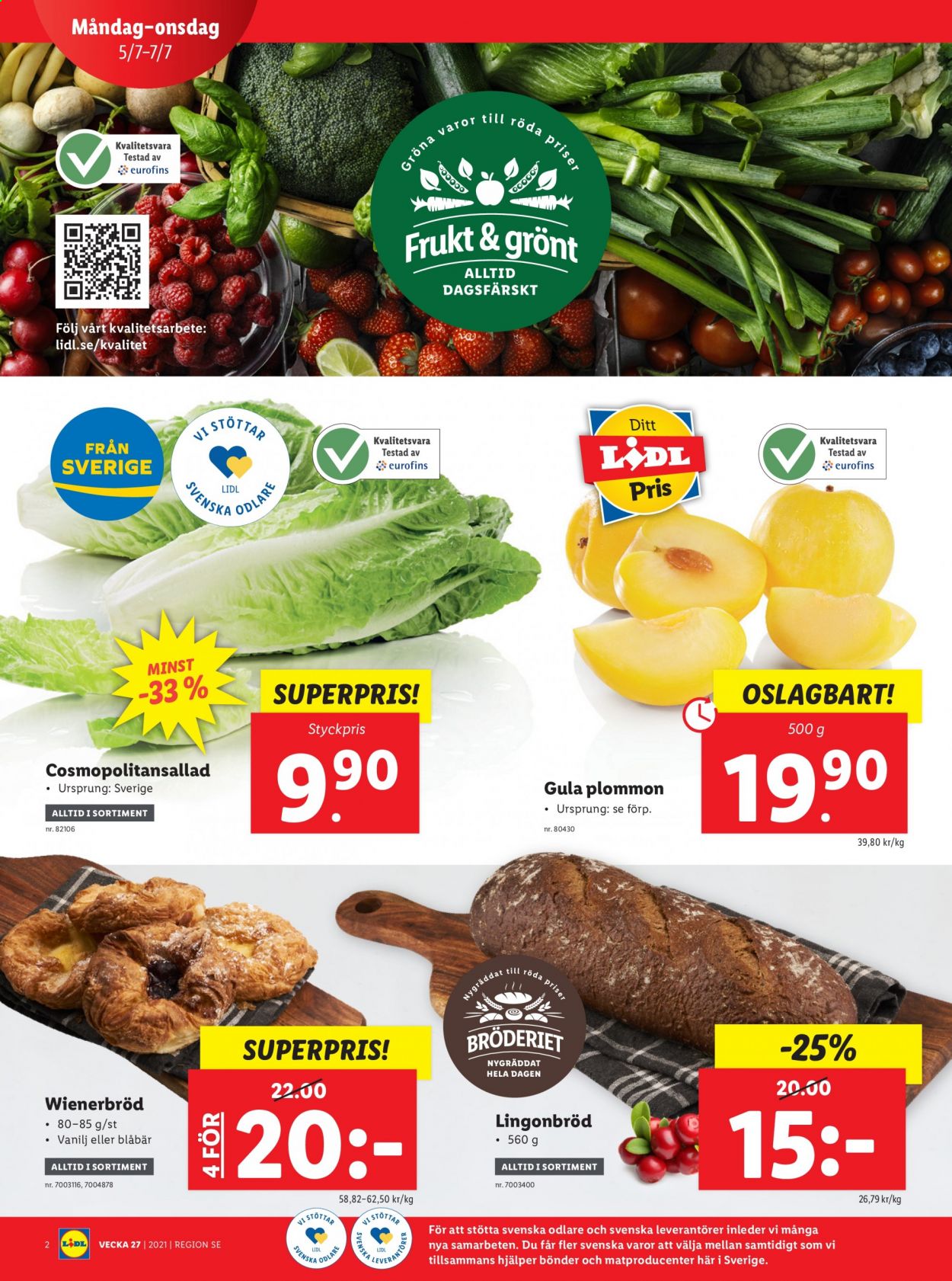 Lidl reklamblad - 5/7 2021 - 11/7 2021. Sida 2