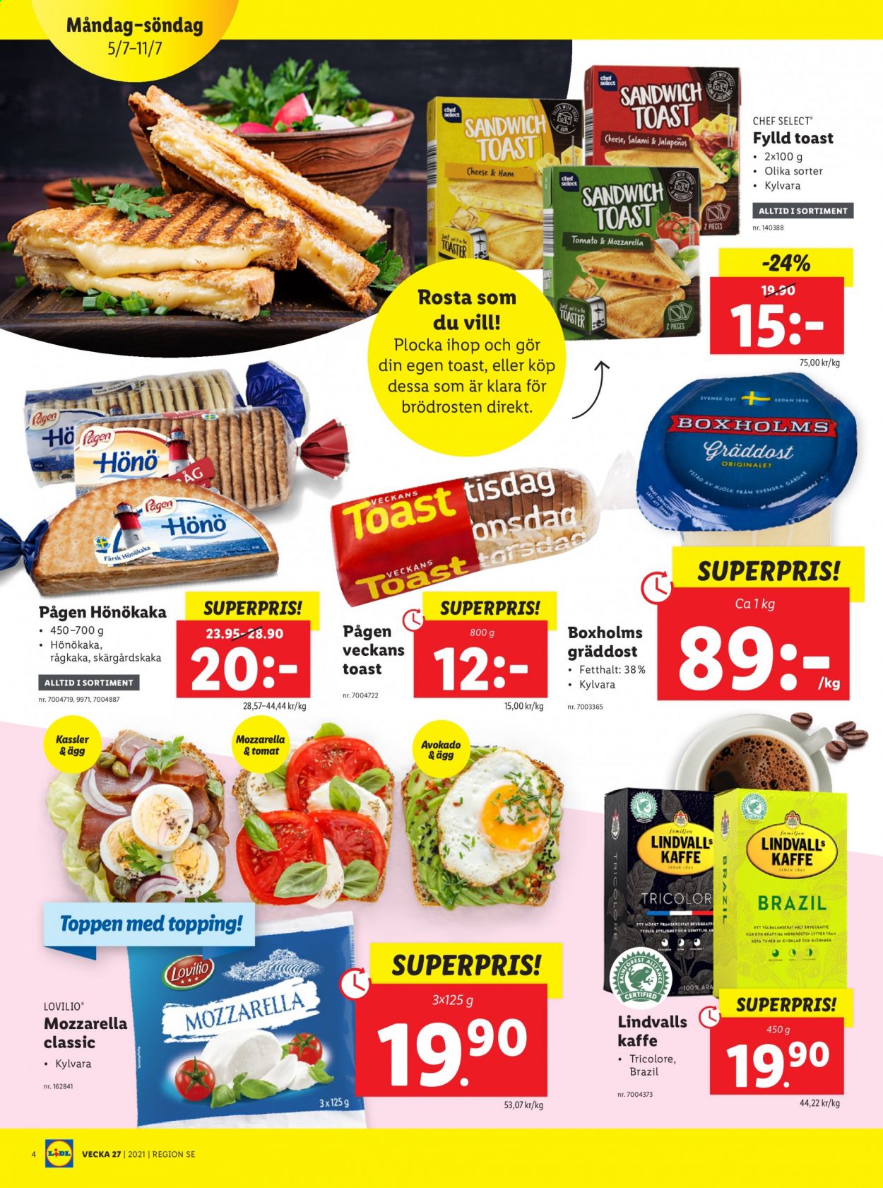 Lidl reklamblad - 5/7 2021 - 11/7 2021. Sida 4