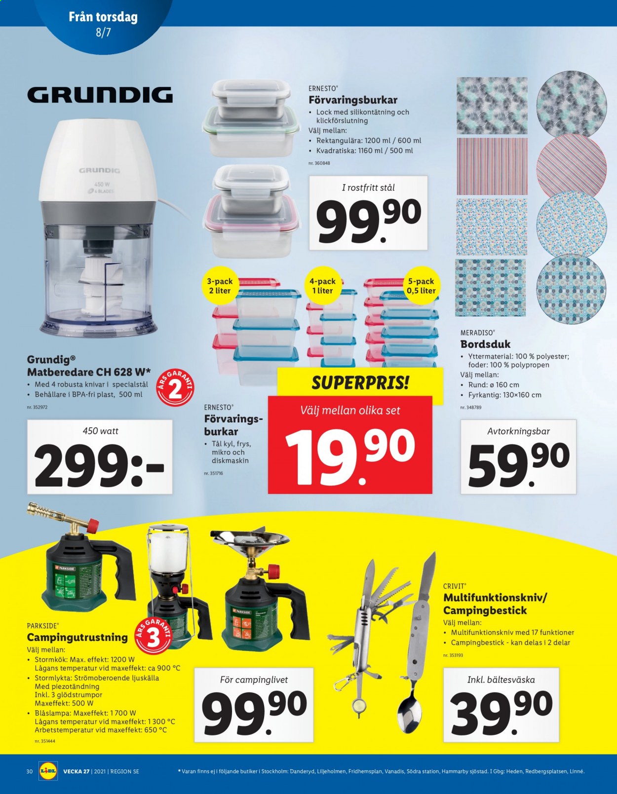 Lidl reklamblad - 5/7 2021 - 11/7 2021. Sida 30