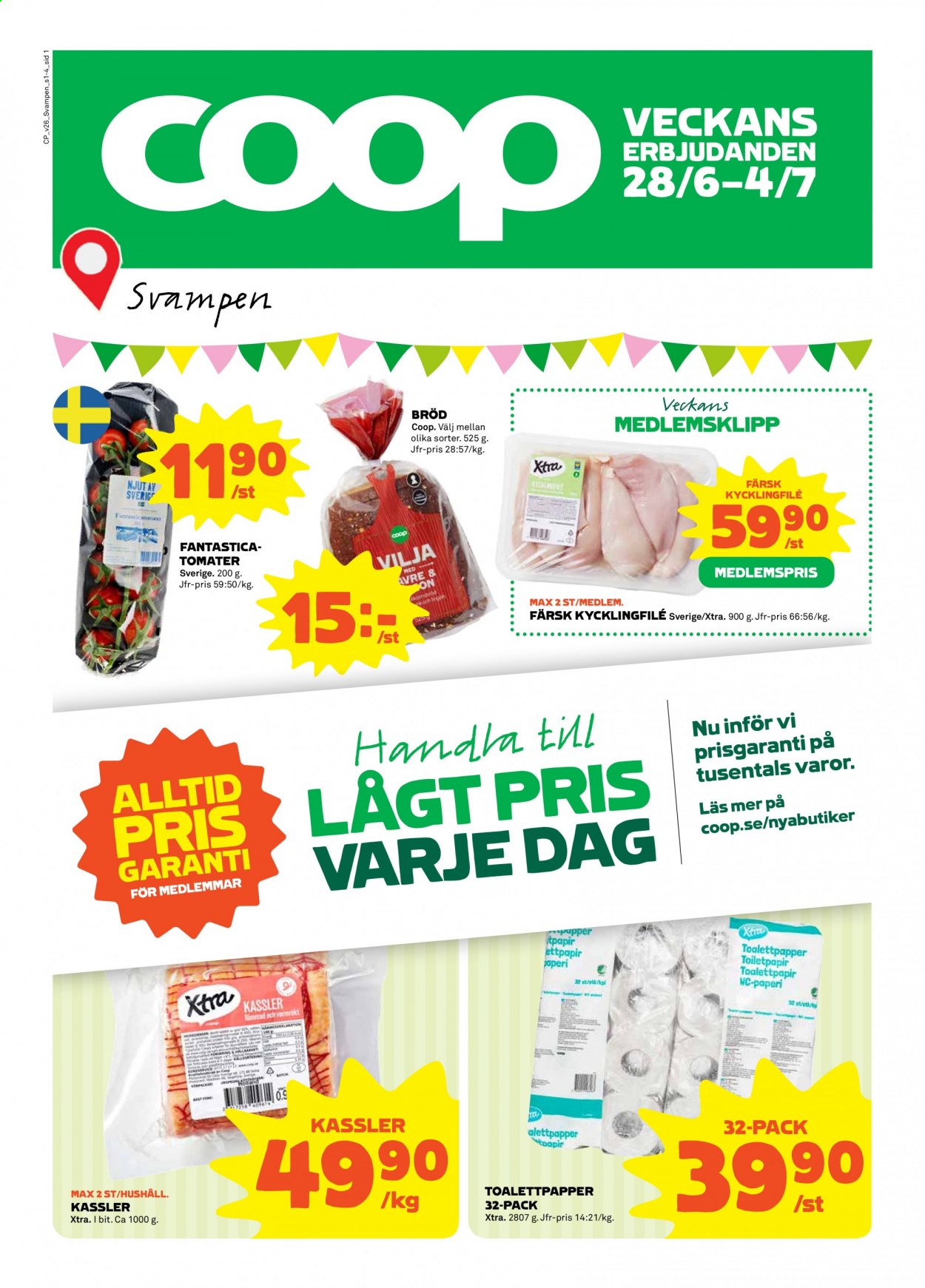 Coop reklamblad - 28/6 2021 - 4/7 2021. Sida 1