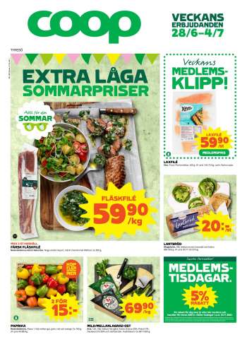Coop reklamblad - 28/6 2021 - 4/7 2021.