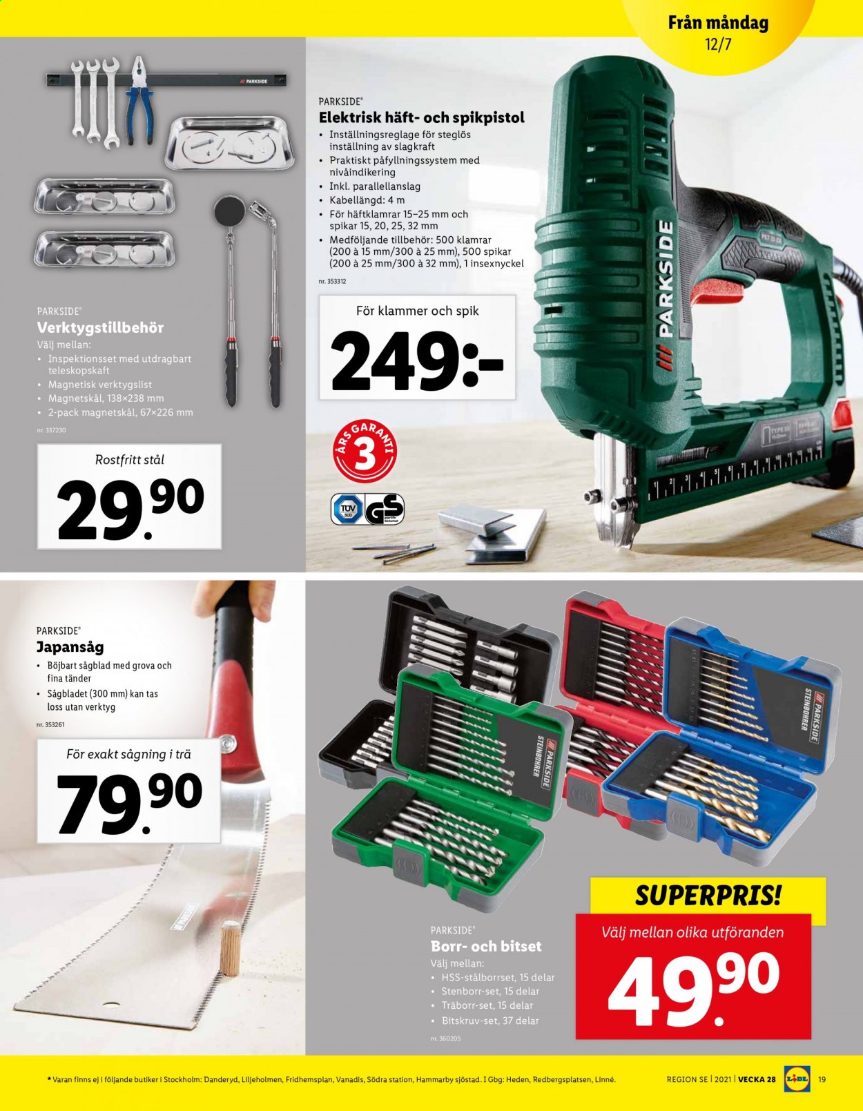 Lidl reklamblad - 12/7 2021 - 18/7 2021. Sida 19
