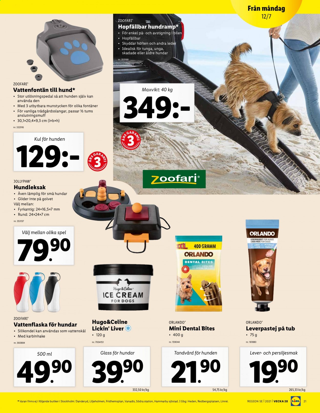 Lidl reklamblad - 12/7 2021 - 18/7 2021. Sida 21