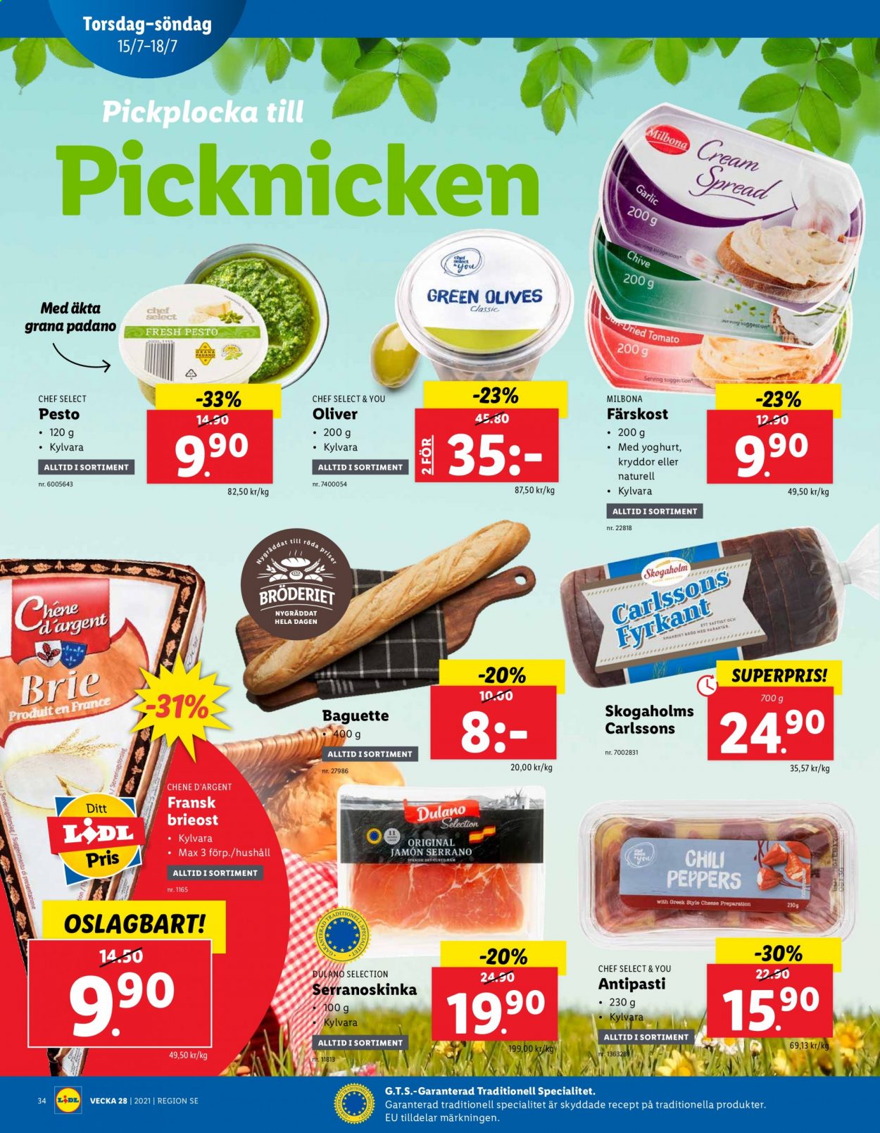 Lidl reklamblad - 12/7 2021 - 18/7 2021. Sida 34