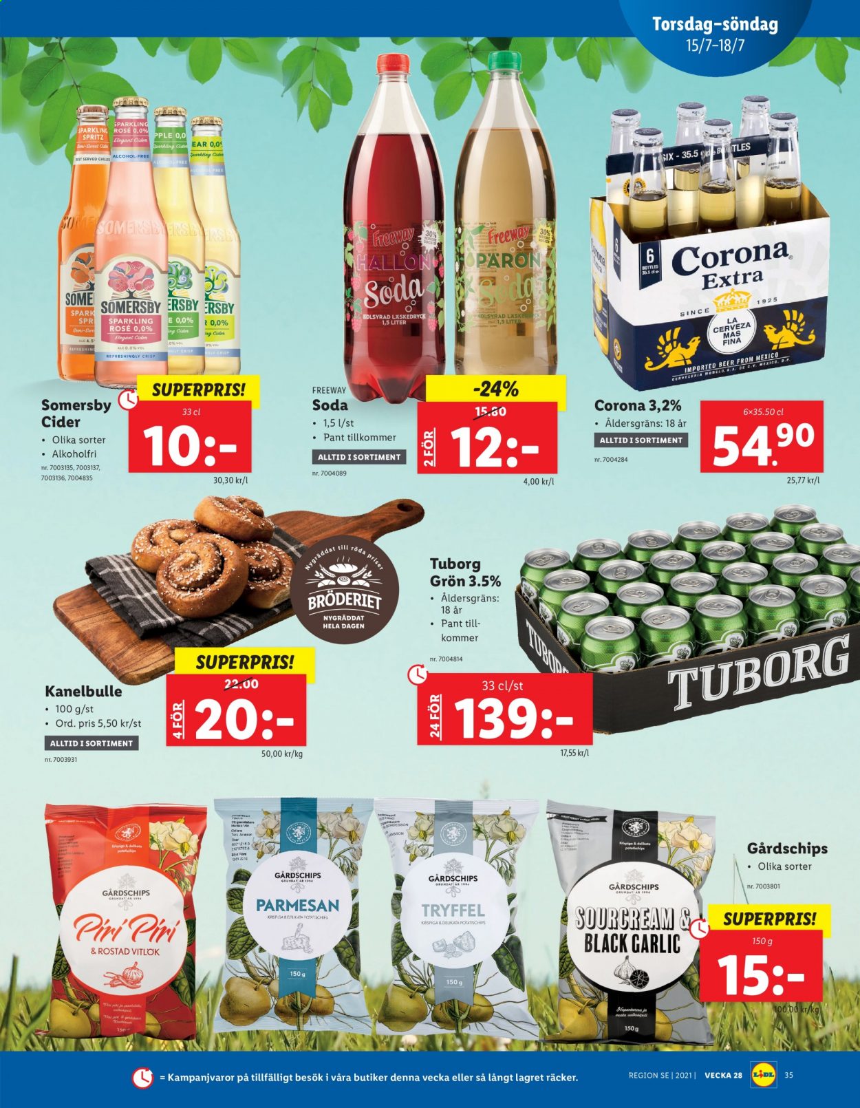 Lidl reklamblad - 12/7 2021 - 18/7 2021. Sida 35
