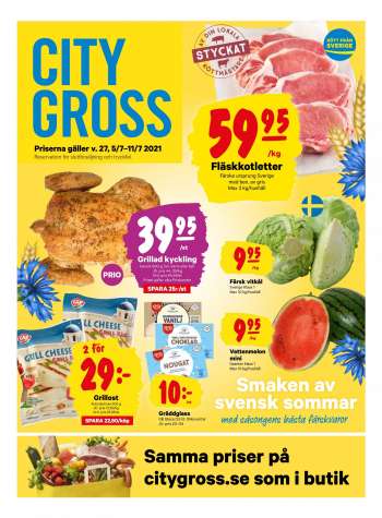 City Gross reklamblad - 5/7 2021 - 11/7 2021.