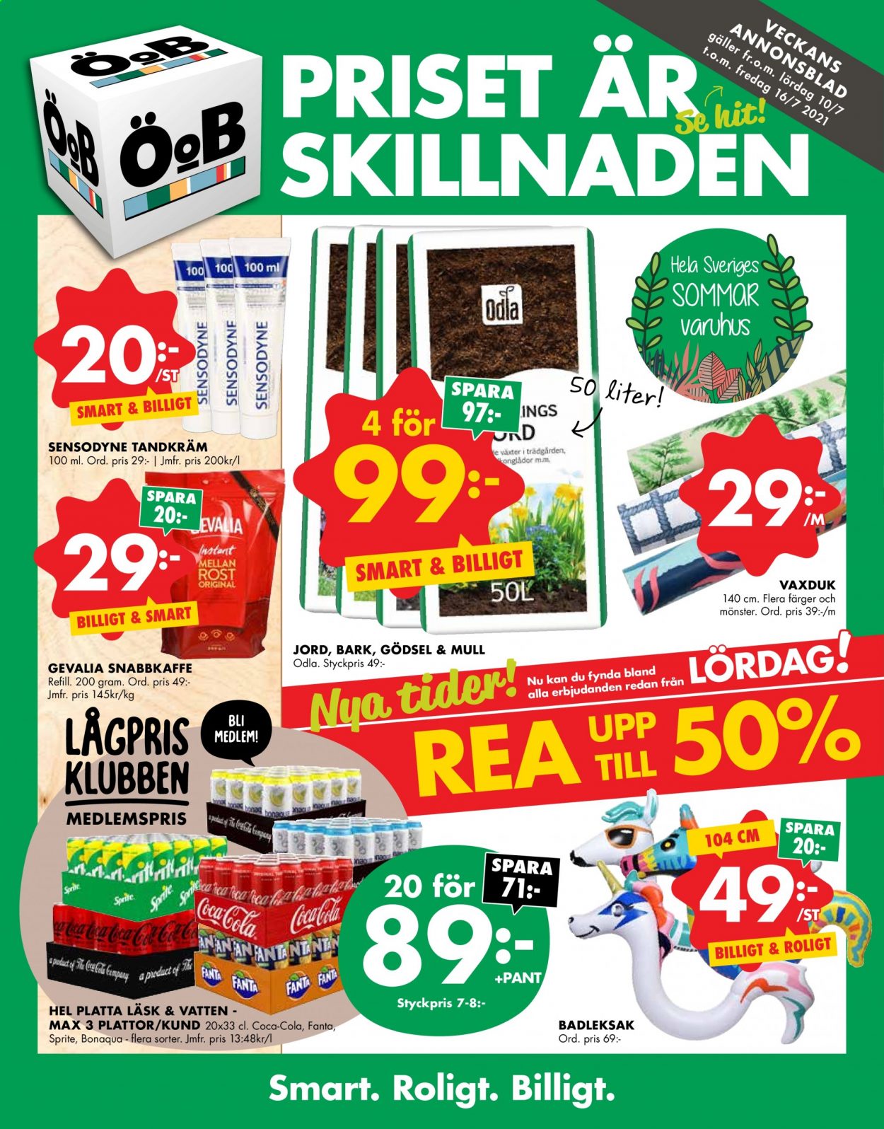 ÖoB reklamblad - 10/7 2021 - 16/7 2021. Sida 1