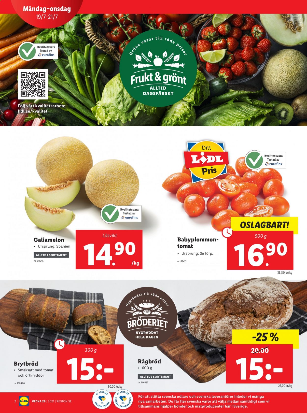 Lidl reklamblad - 19/7 2021 - 25/7 2021. Sida 2