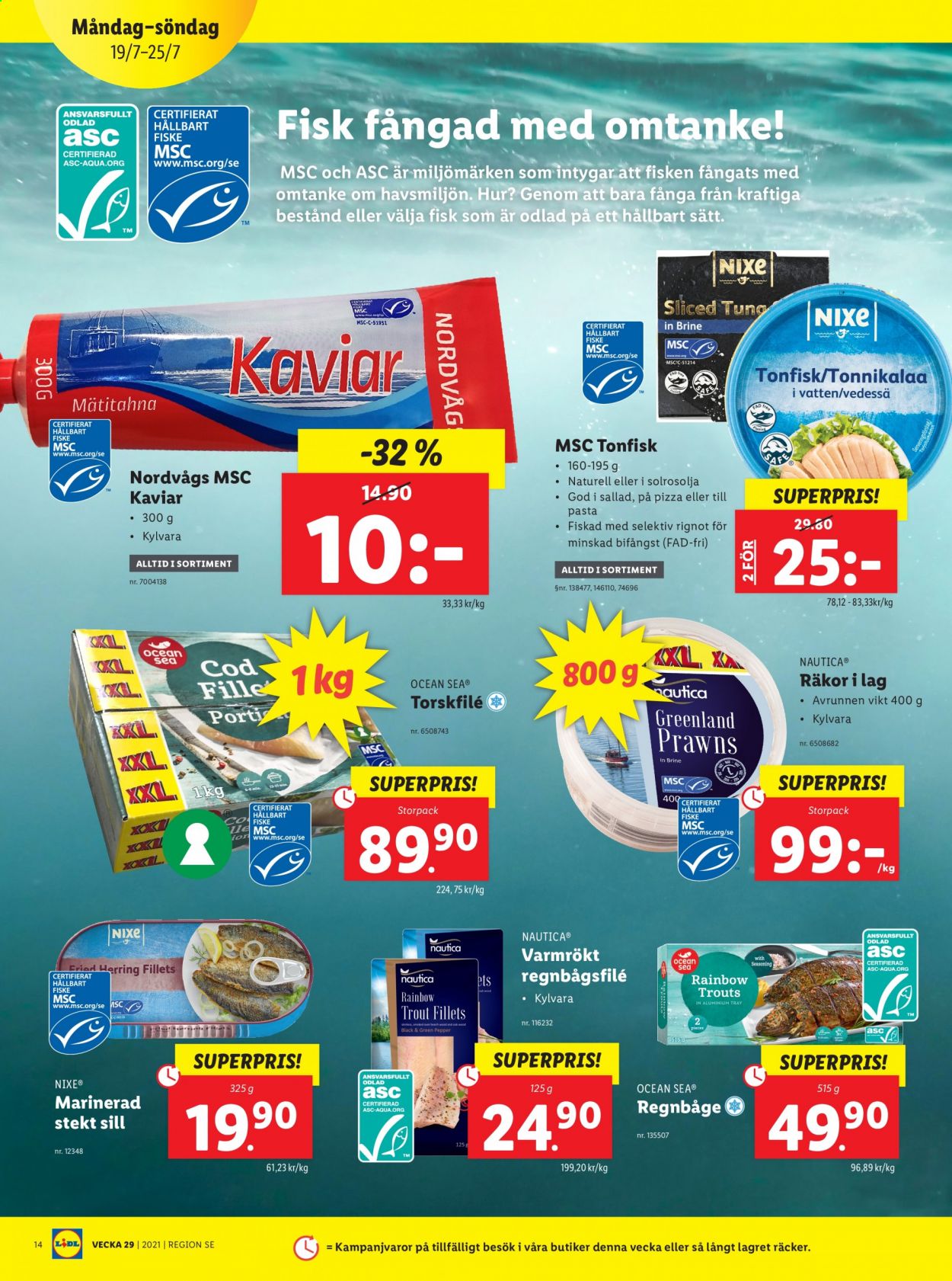 Lidl reklamblad - 19/7 2021 - 25/7 2021. Sida 14