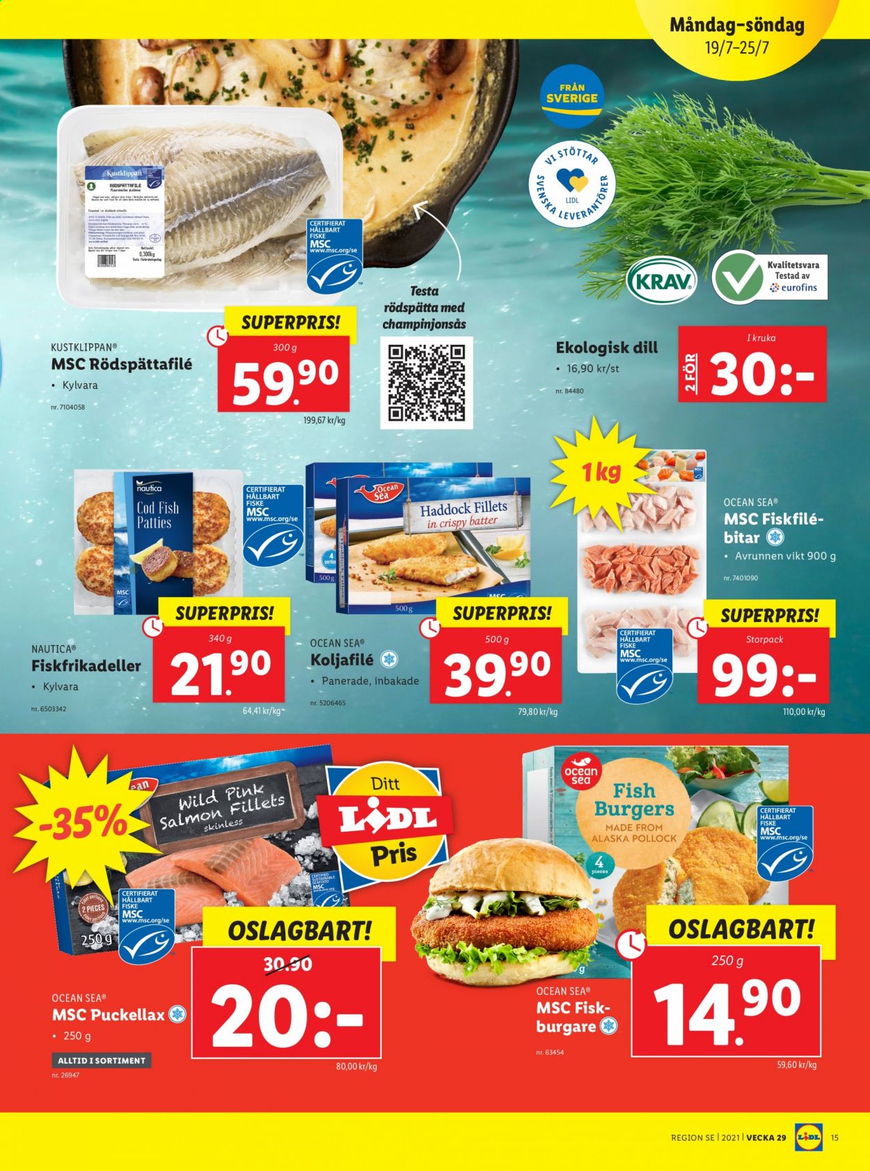Lidl reklamblad - 19/7 2021 - 25/7 2021. Sida 15