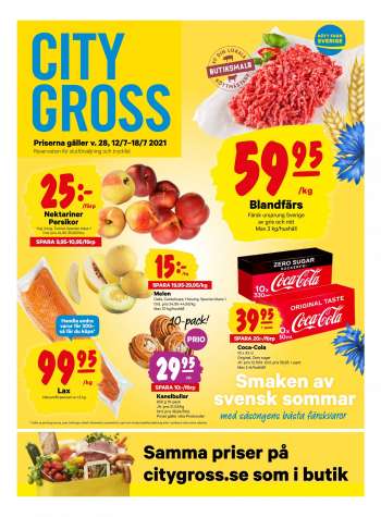 City Gross reklamblad - 12/7 2021 - 18/7 2021.