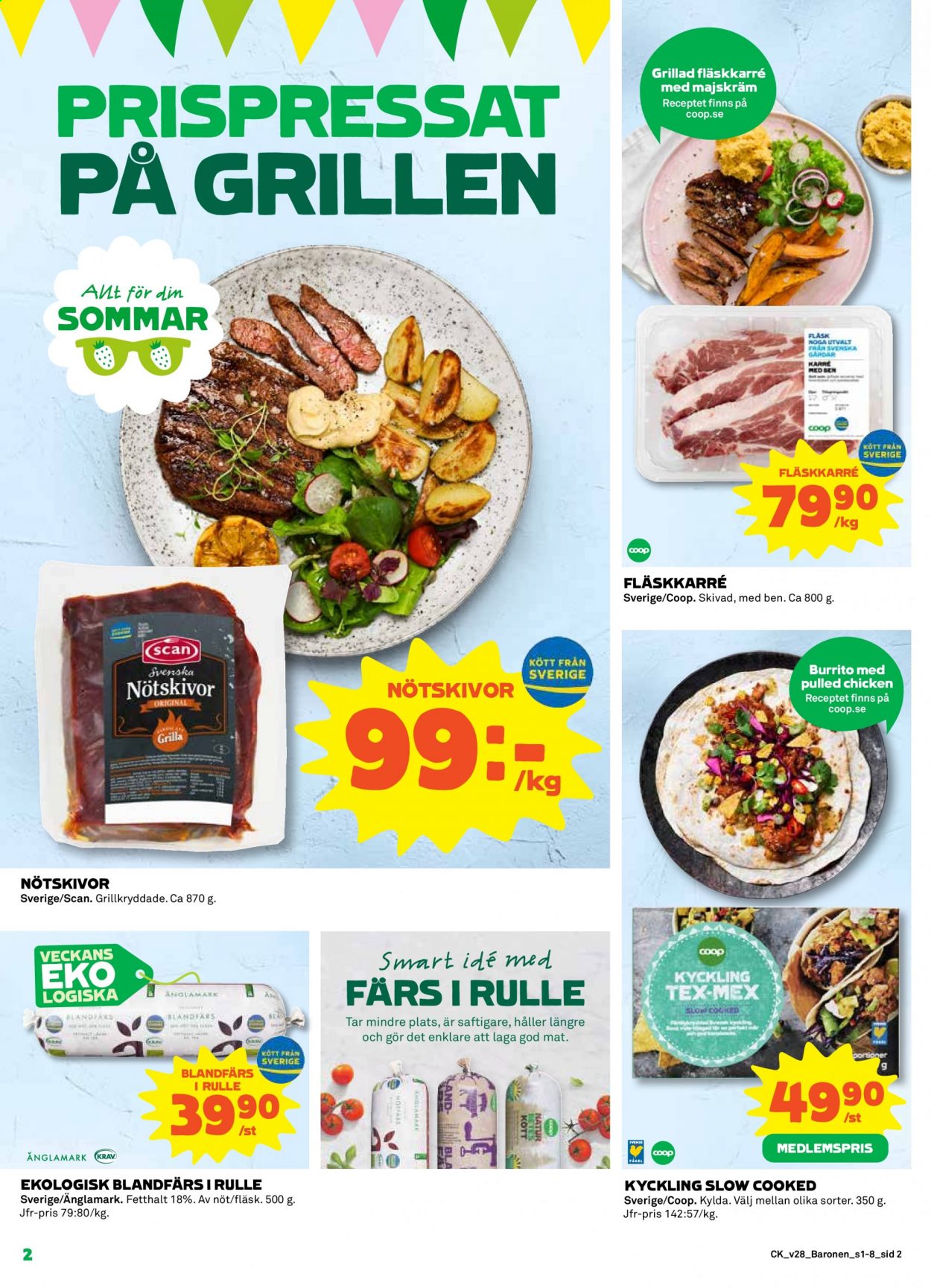 Coop reklamblad - 12/7 2021 - 18/7 2021. Sida 2