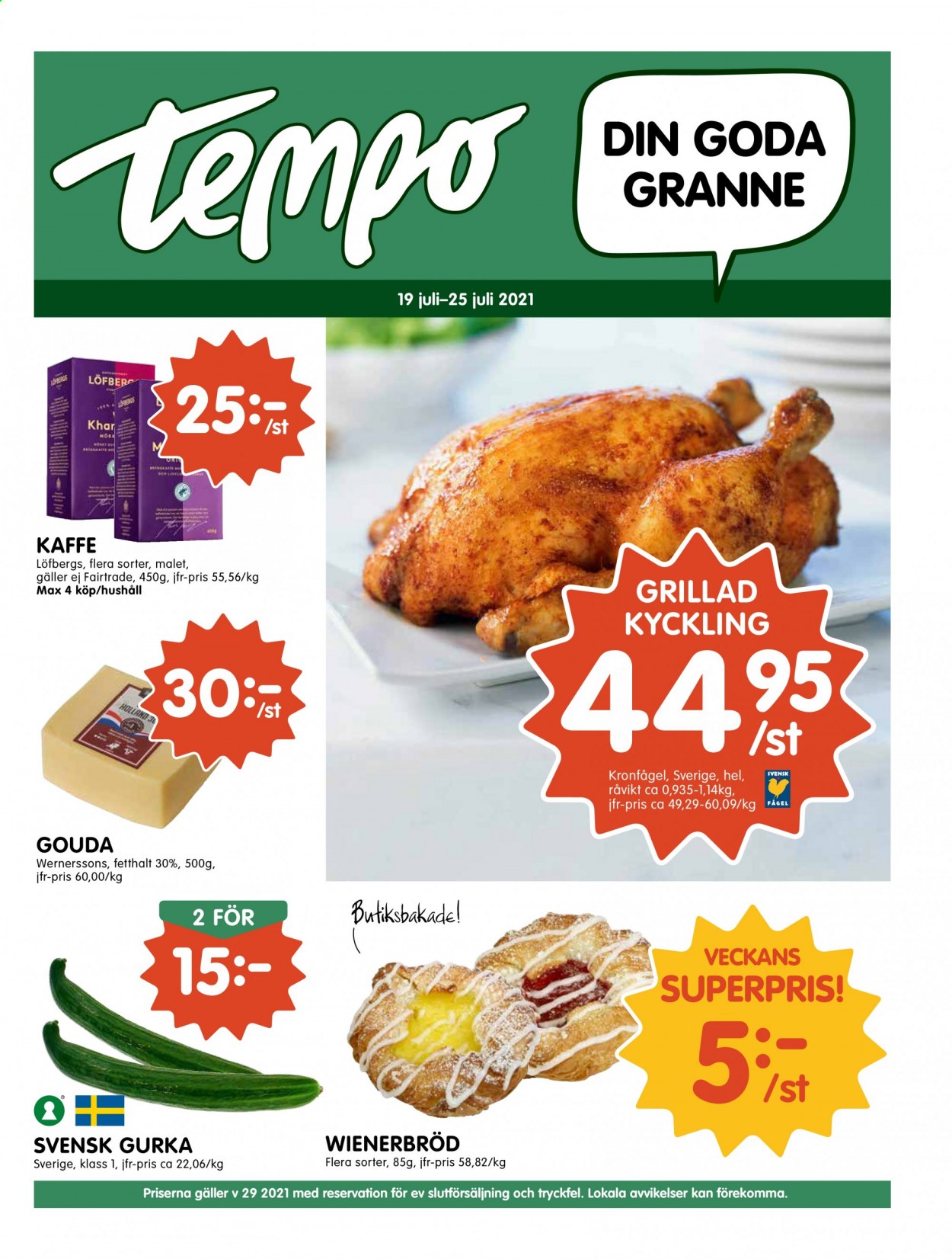 Tempo reklamblad - 19/7 2021 - 25/7 2021. Sida 1