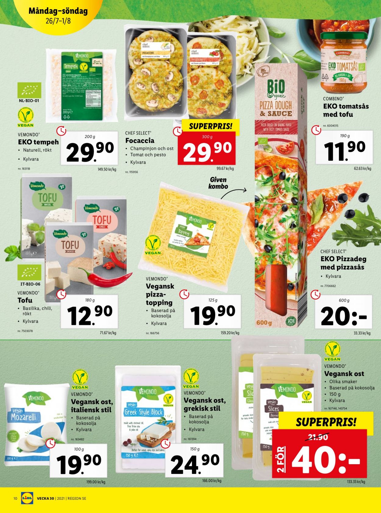 Lidl reklamblad - 26/7 2021 - 1/8 2021. Sida 10