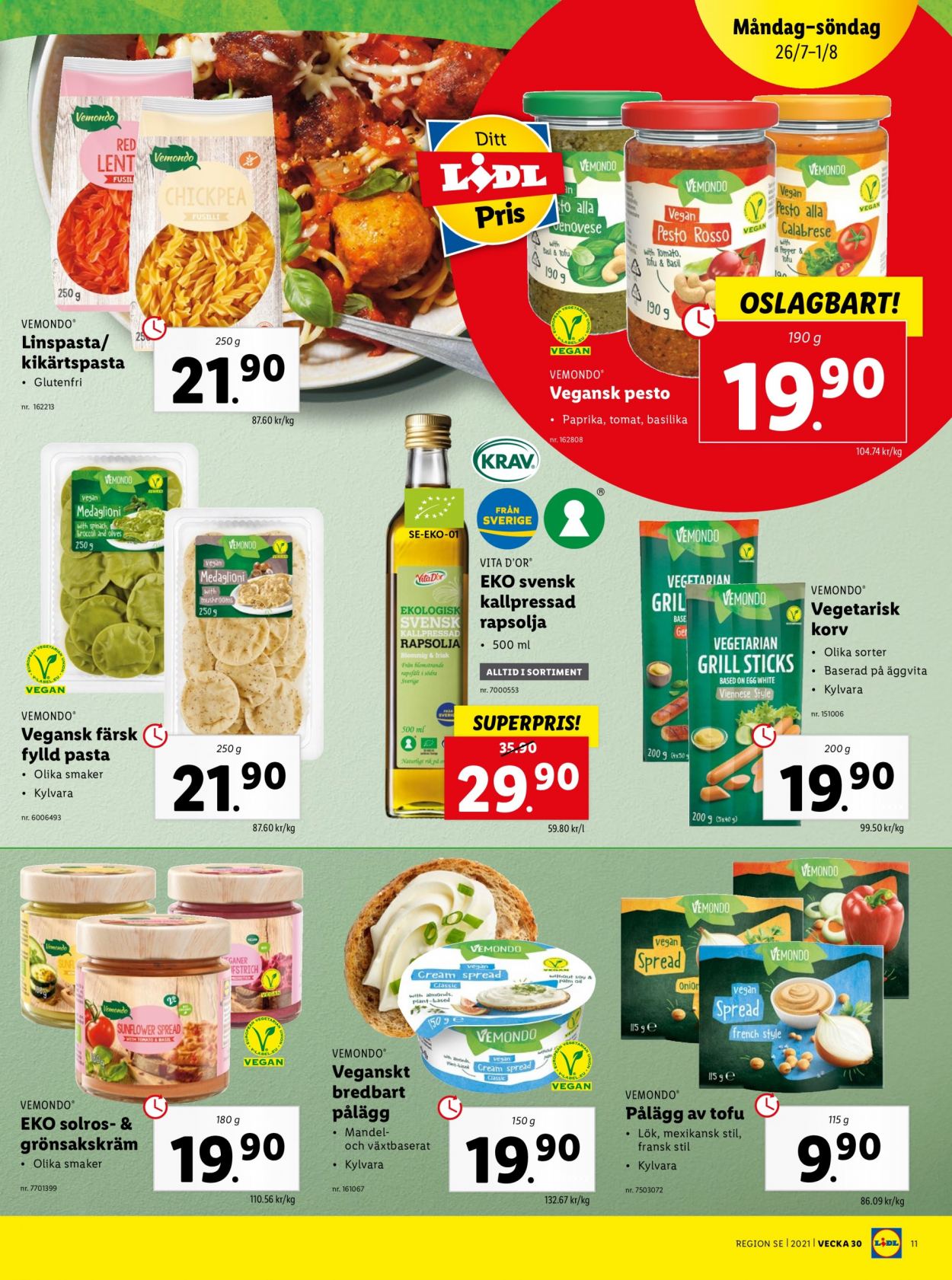 Lidl reklamblad - 26/7 2021 - 1/8 2021. Sida 11