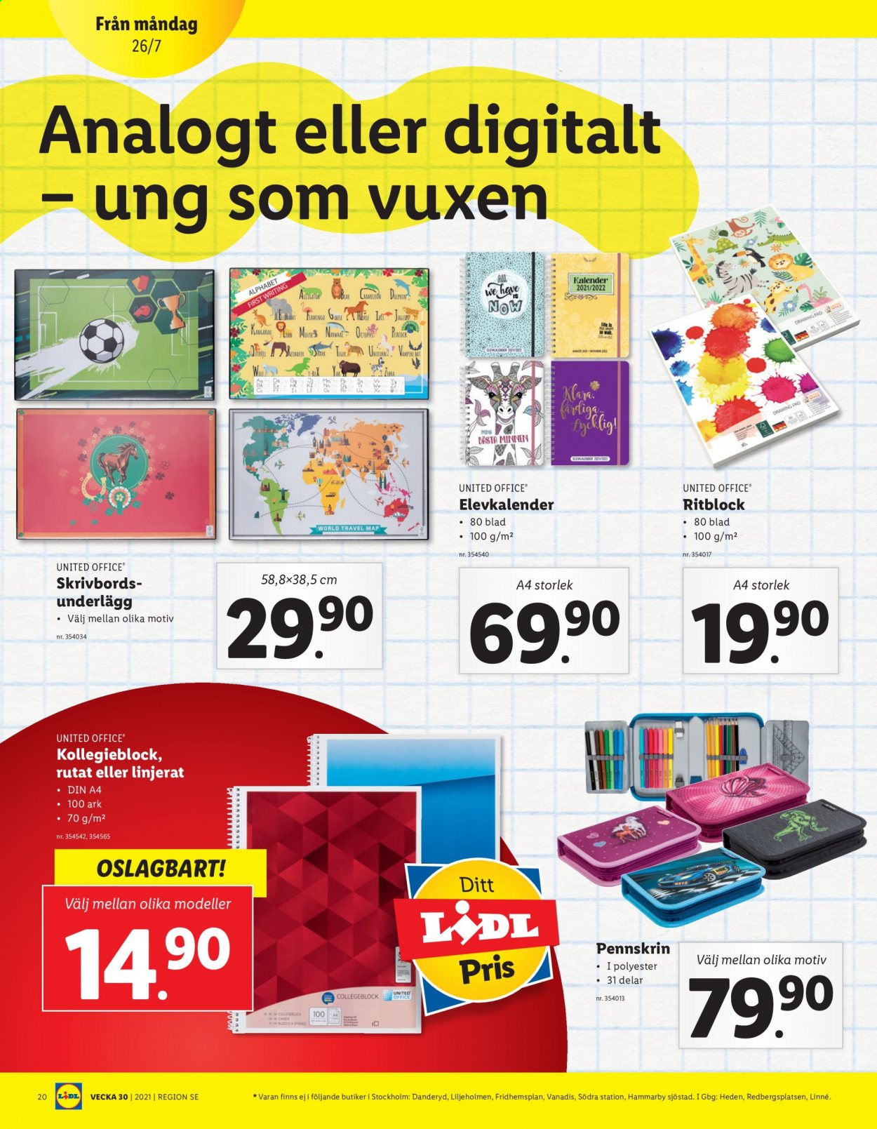 Lidl reklamblad - 26/7 2021 - 1/8 2021. Sida 20