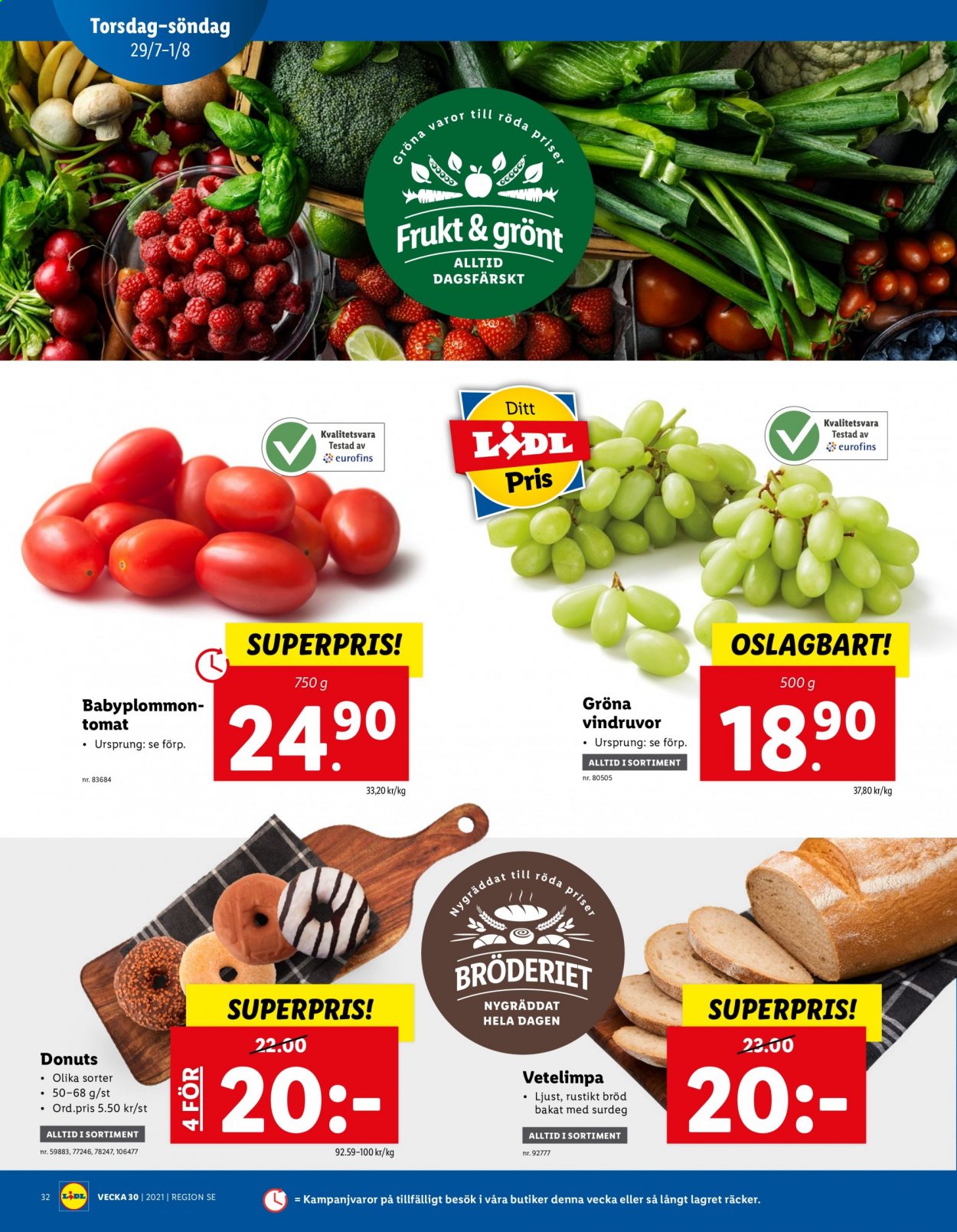 Lidl reklamblad - 26/7 2021 - 1/8 2021. Sida 32