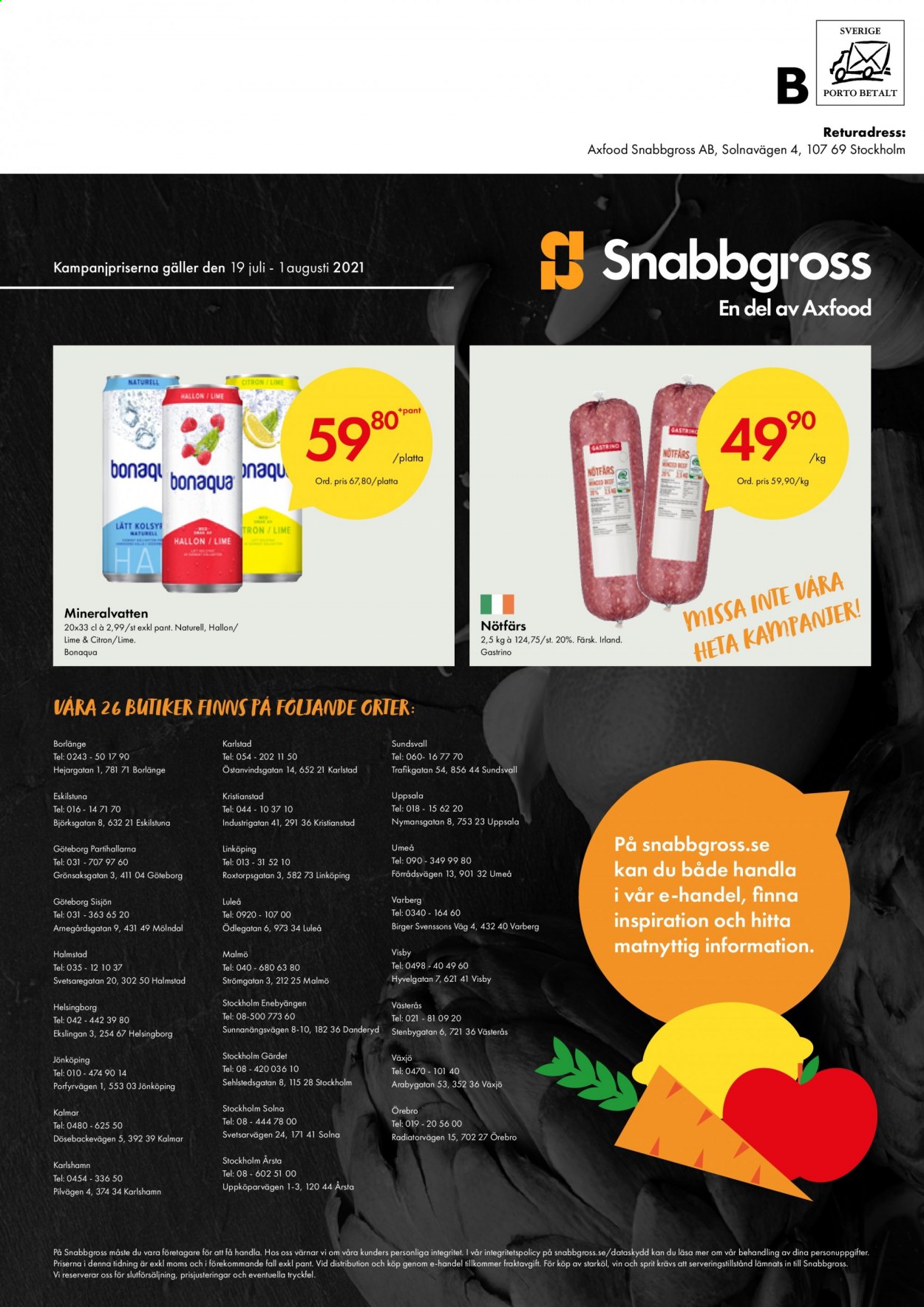 Snabbgross reklamblad - 19/7 2021 - 1/8 2021. Sida 16