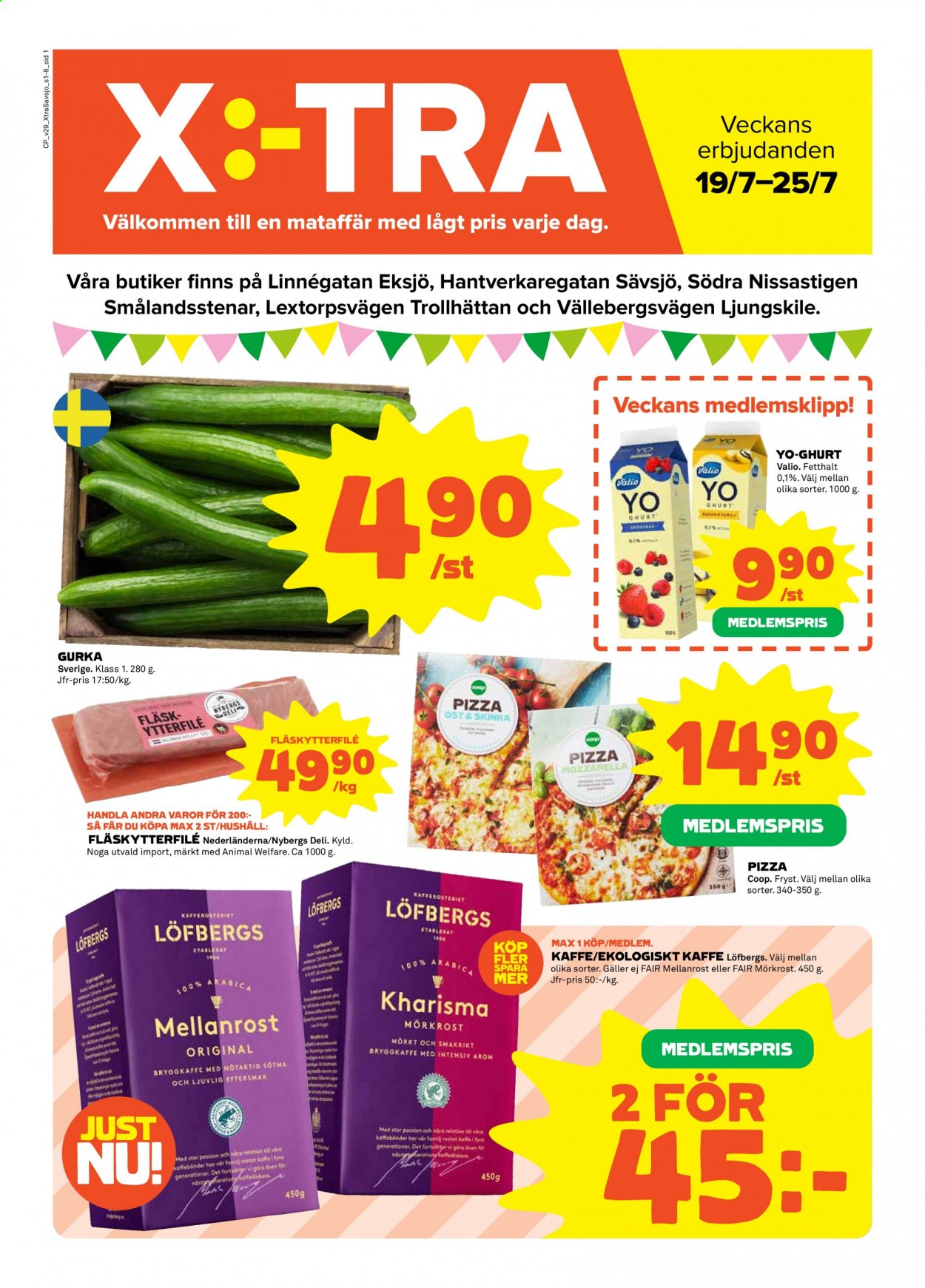 Coop reklamblad - 19/7 2021 - 25/7 2021. Sida 1