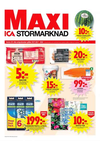 ICA reklamblad - 19/7 2021 - 25/7 2021.