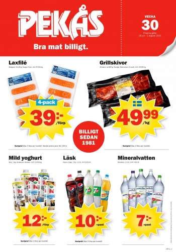 Pekås reklamblad - 26/7 2021 - 1/8 2021.