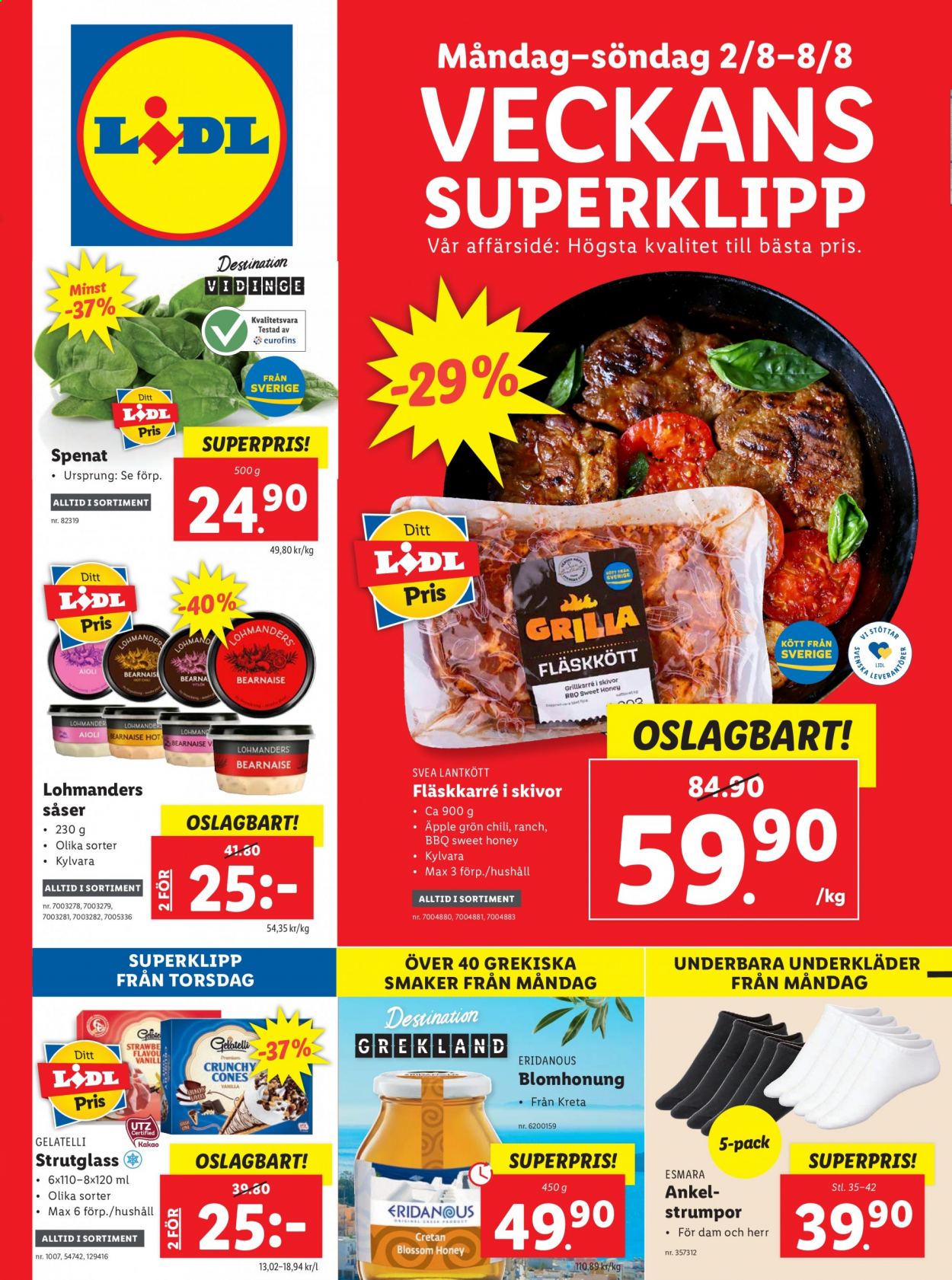 Lidl reklamblad - 2/8 2021 - 8/8 2021. Sida 1