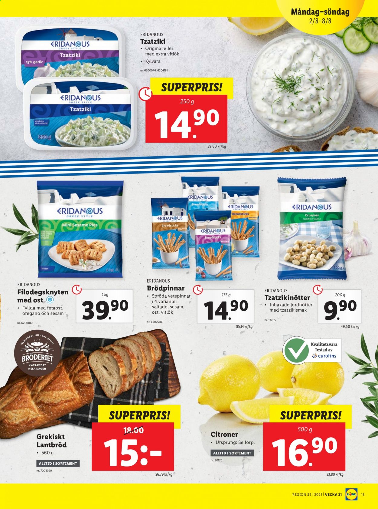 Lidl reklamblad - 2/8 2021 - 8/8 2021. Sida 13