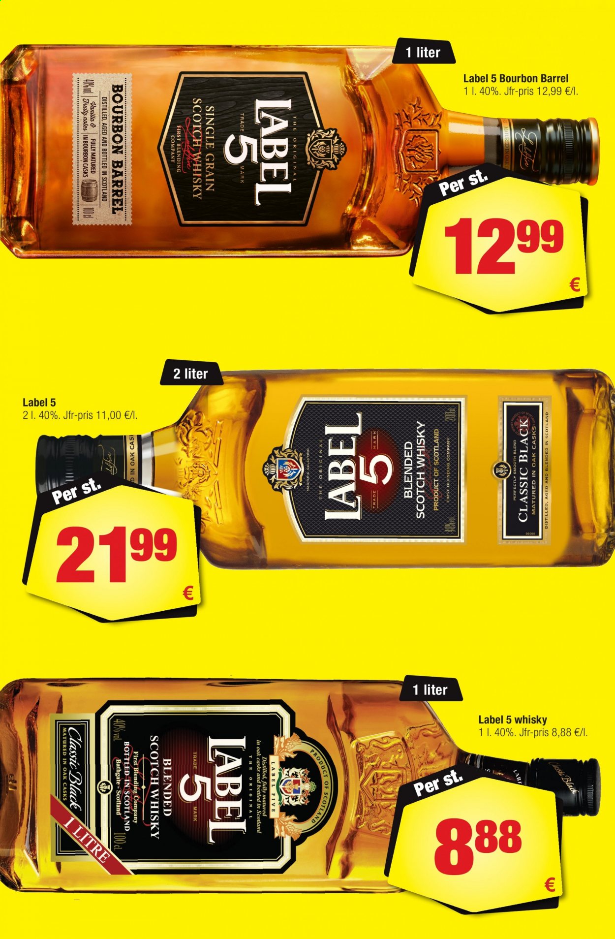 thumbnail - Calle reklamblad - 28/7 2021 - 24/8 2021 - varor från reklamblad - whisky, Blended Scotch Whisky, bourbon, scotch whisky. Sida 12.
