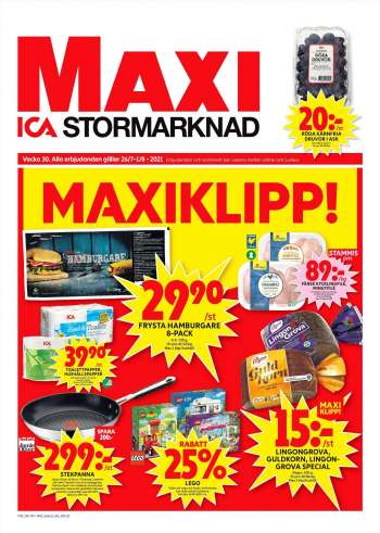 ICA reklamblad - 26/7 2021 - 1/8 2021.