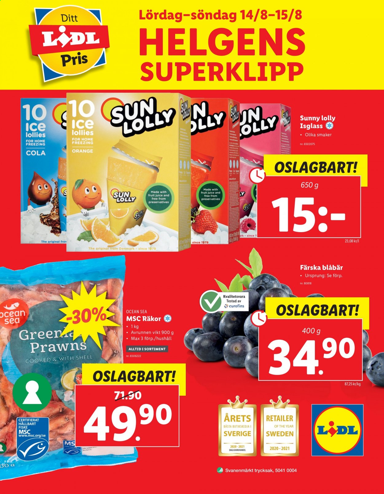 Lidl reklamblad - 9/8 2021 - 15/8 2021. Sida 36