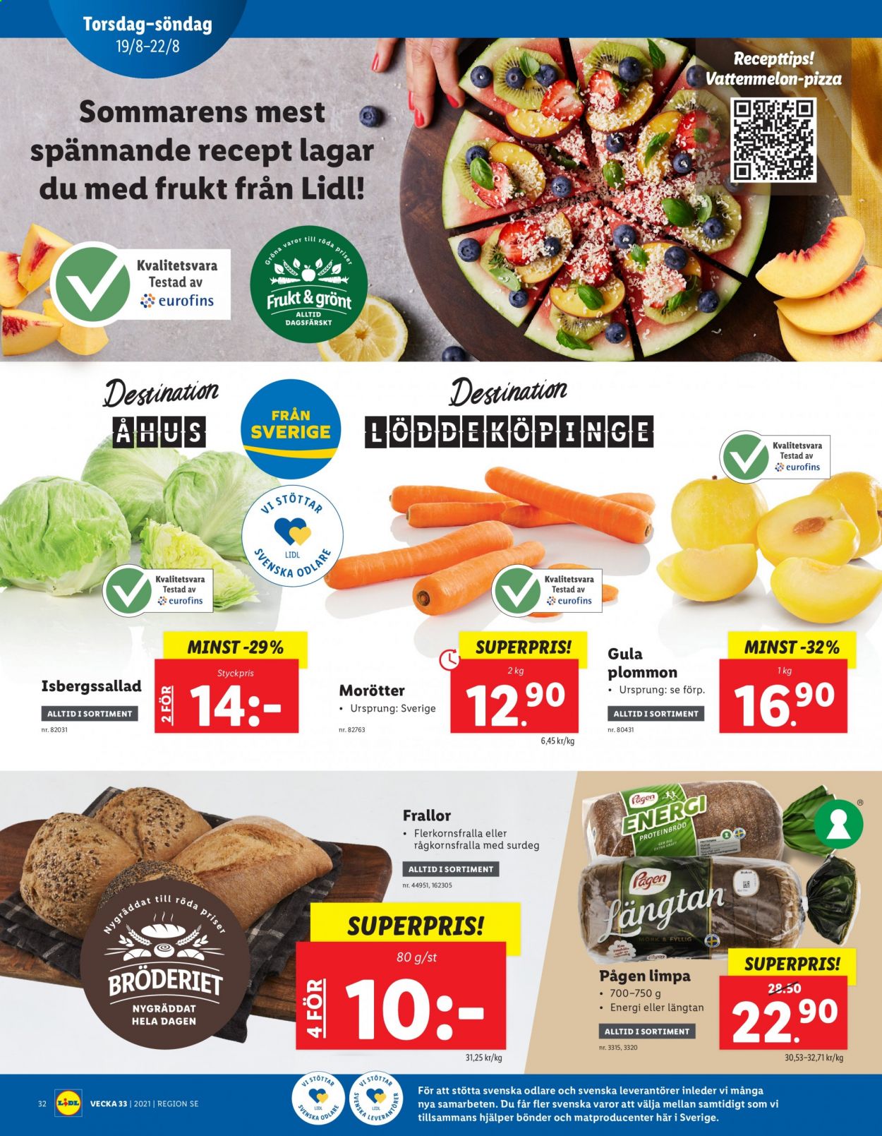 Lidl reklamblad - 16/8 2021 - 22/8 2021. Sida 32