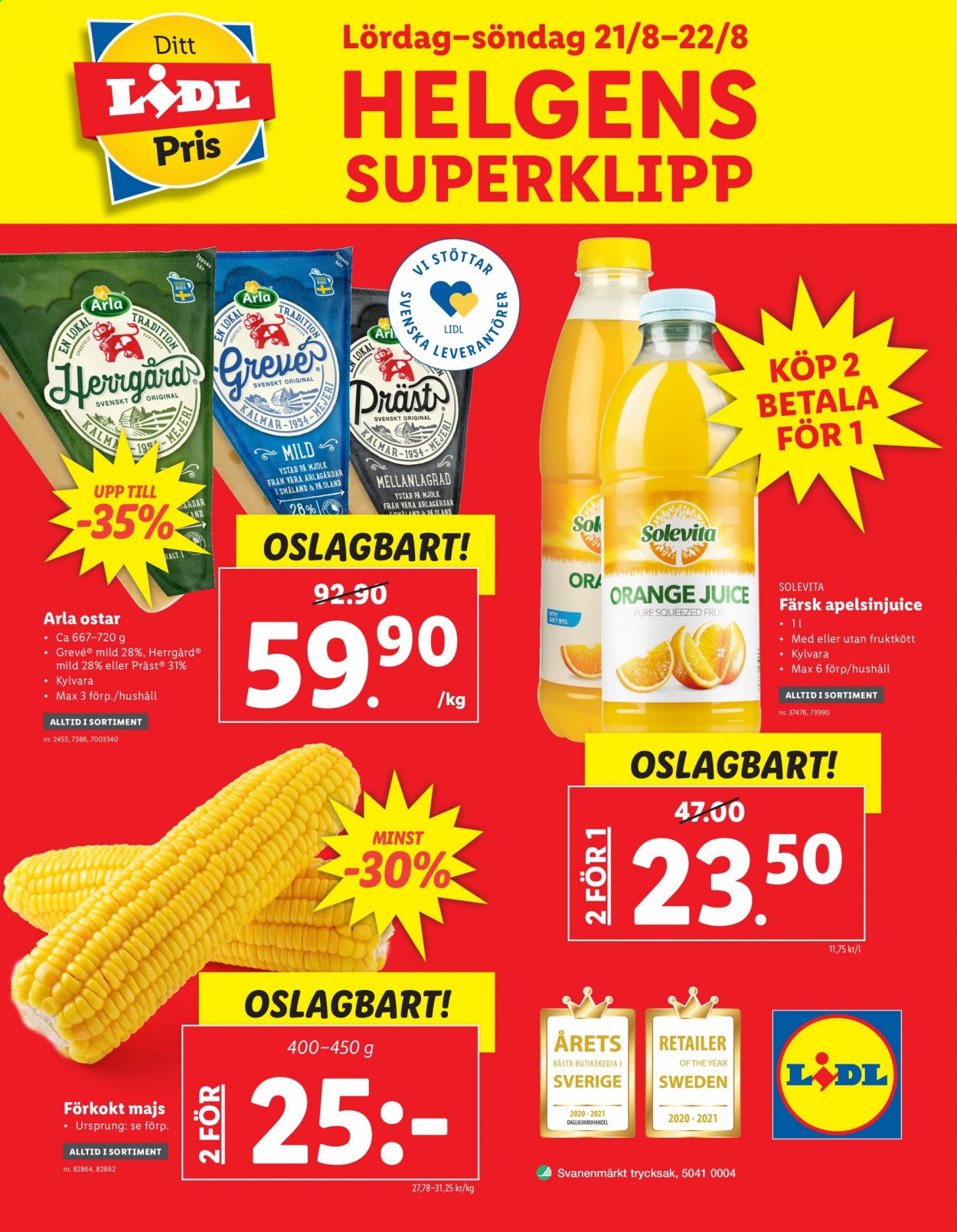 Lidl reklamblad - 16/8 2021 - 22/8 2021. Sida 36