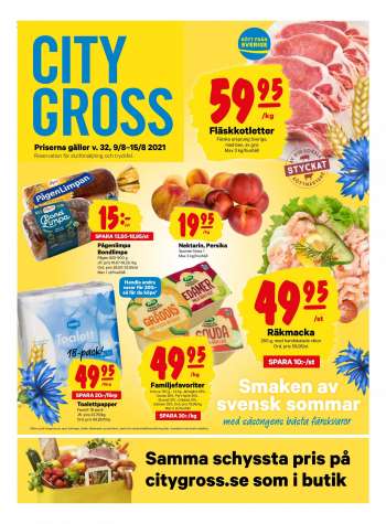 City Gross reklamblad - 9/8 2021 - 15/8 2021.