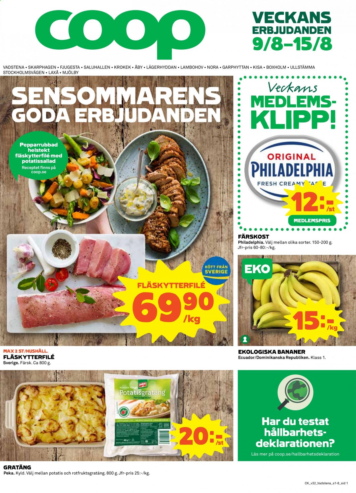 Coop reklamblad - 9/8 2021 - 15/8 2021. Sida 1