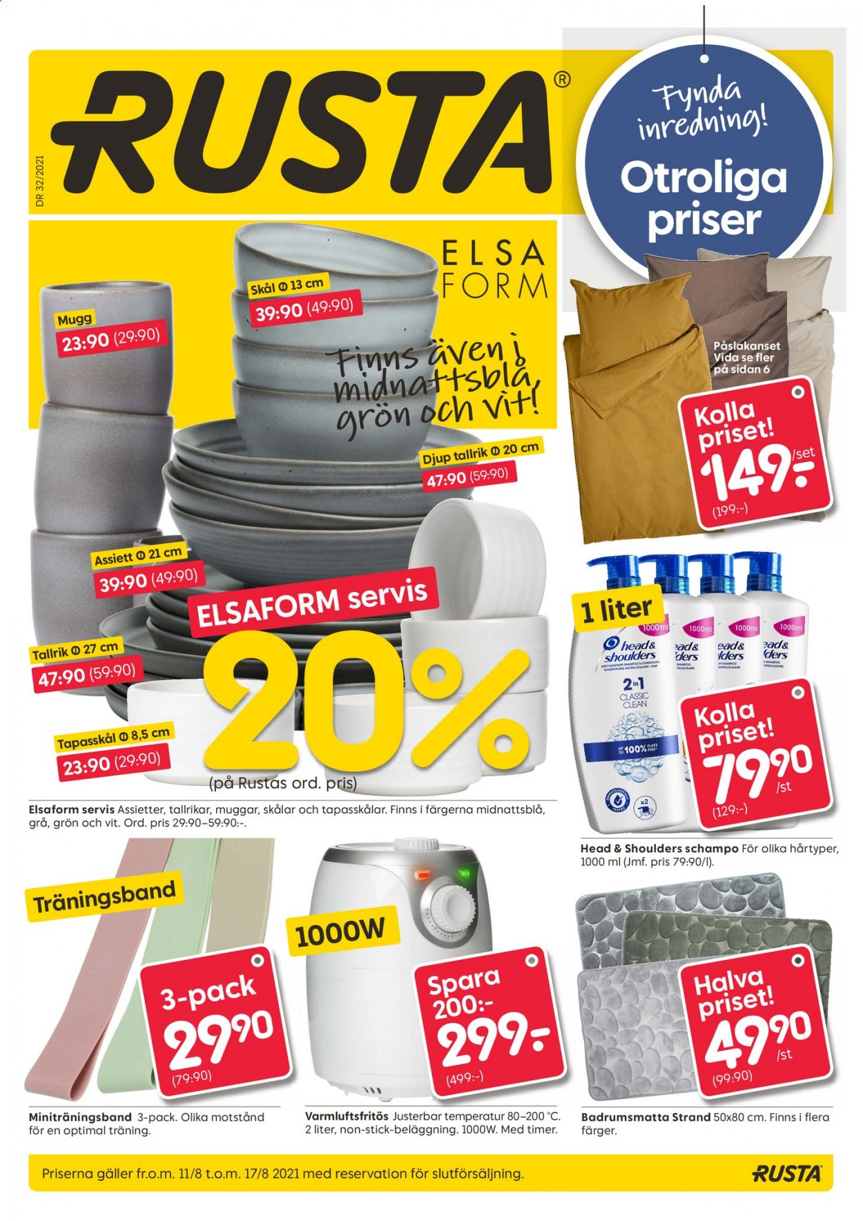 Rusta reklamblad - 11/8 2021 - 17/8 2021. Sida 1