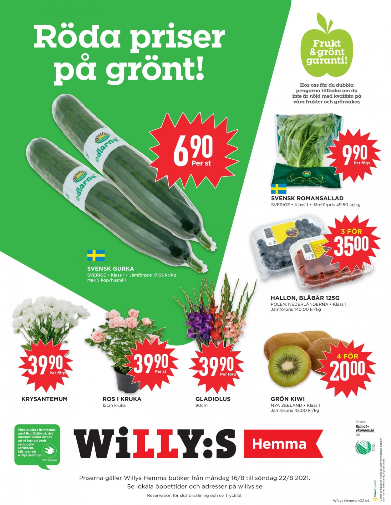 Willys reklamblad - 16/8 2021 - 22/8 2021. Sida 4